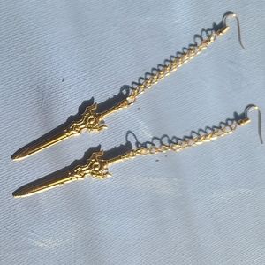 Sword earrings